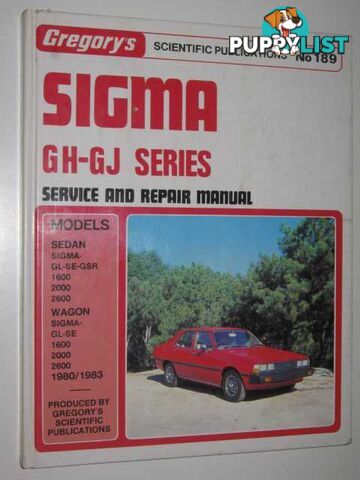 Sigma GH-GJ Series Service and Repair Manual  - Author Not Stated - 1985