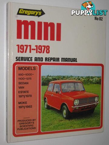 Mini 1971-1978 Service and Repair Manual  - Author Not Stated - 1994