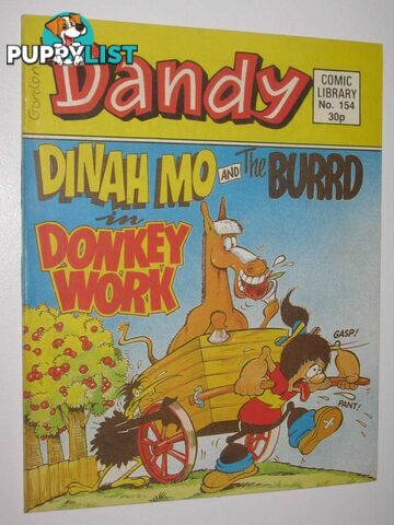 Dinah Mo and the Burrd in "Donkey Work" - Dandy Comic Library #154  - Author Not Stated - 1989