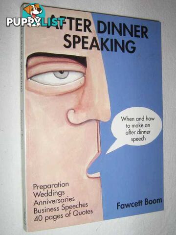 After Dinner Speaking  - Boom Fawcett - 1991