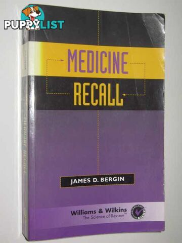 Medicine Recall  - Bergin James - 1997