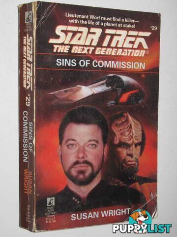 Sins of Commission - STAR TREK: The Next Generation Series #29  - Wright Susan - 1994