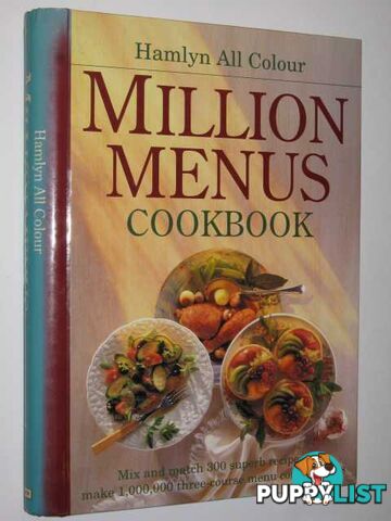 Million Menus Cookbook  - No Author Stated