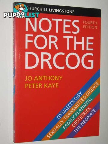 Notes For The DRCOG  - Anthony Jo & Kaye, Peter - 2001