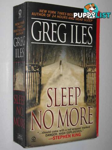 Sleep No More  - Iles Greg - 2000