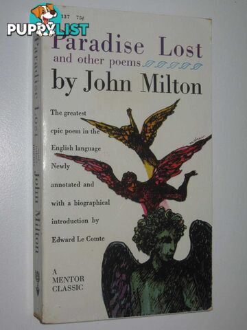 Paradise Lost + Samson Agonistes + Lycidas  - Milton John - 1961