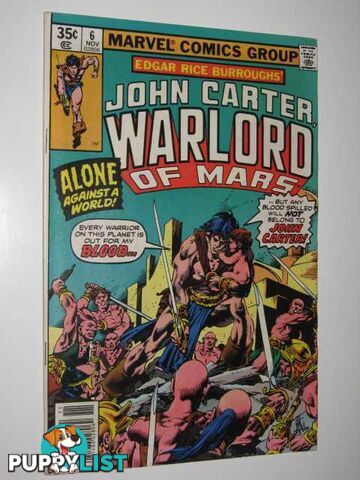 John Carter, Warlord of Mars #6  - Wolfman Merv - 1977