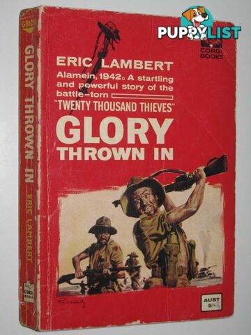 Glory Thrown In  - Lambert Eric - 1961