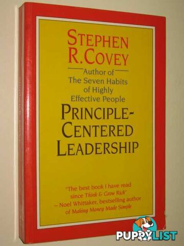 Principle Centered Leadership  - Covey Stephen R. - 1992