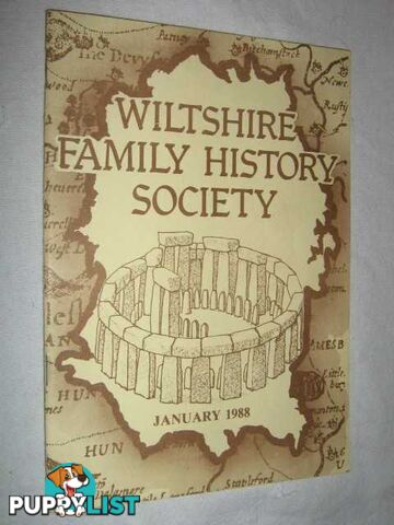 Wiltshire Family History Society January 1988  - Author Not Stated - 1988