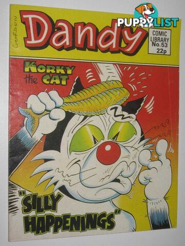 Korky the Cat in "Silly Happenings" - Dandy Comic Library #53  - Author Not Stated - 1985