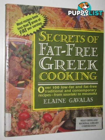 Secrets of Fat-free Greek Cooking  - Gavalas Elaine - 1998