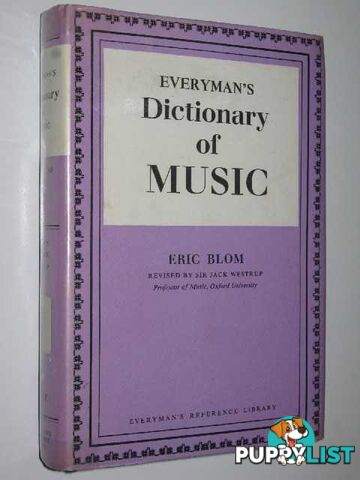 Everyman's Dictionary of Music  - Blom Eric - 1971