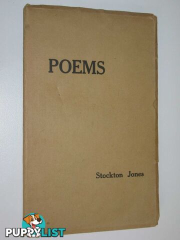 Poems  - Jones Stockton - 1918