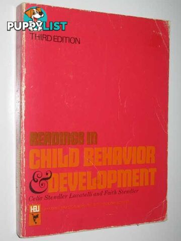 Readings in Child Behavior and Development  - Lavatelli Celia Stendler & Stendler, Faith - 1972