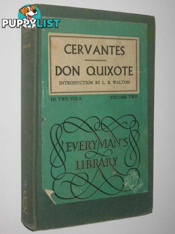 Don Quixote Volume Two  - de Cervantes Saavedra Miguel - 1954