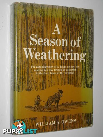 A Season of Weathering  - Owens William A. - 1973