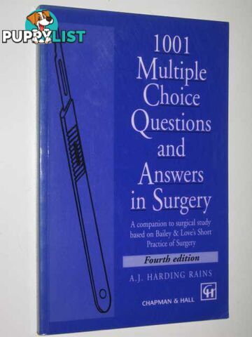 1001 Multiple Choice Questions And Answers In Surgery  - Rains A.J. Harding - 1996