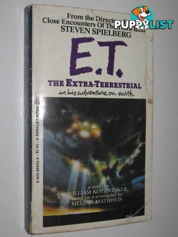 E.T. The Extra-Terrestrial  - Kotzwinkle William - 1982