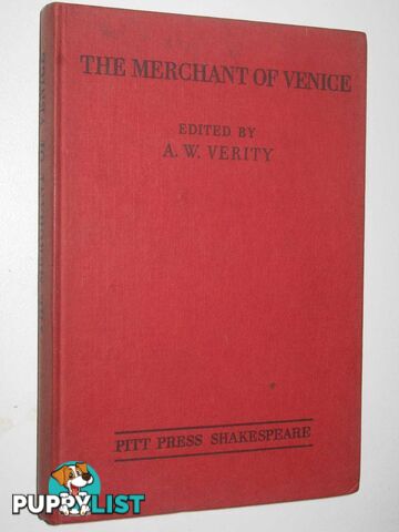 Shakespeare The Merchant Of Venice  - Verity A W - 1949