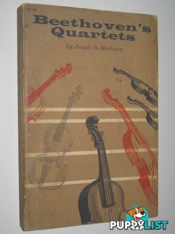 Beethoven's Quartets  - De Marliave Joseph - 1961