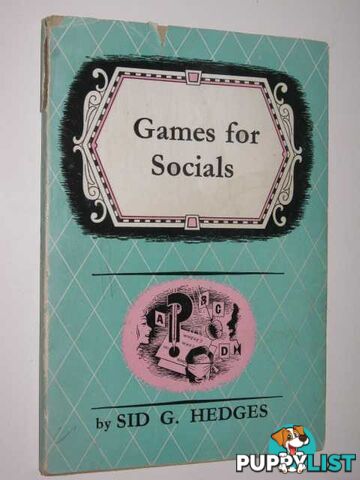 Games For Socials  - Hedges Sid G - 1957