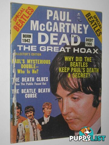 Beatles Special: Paul McCartney Dead - The Great Hoax  - May Christopher - 1978