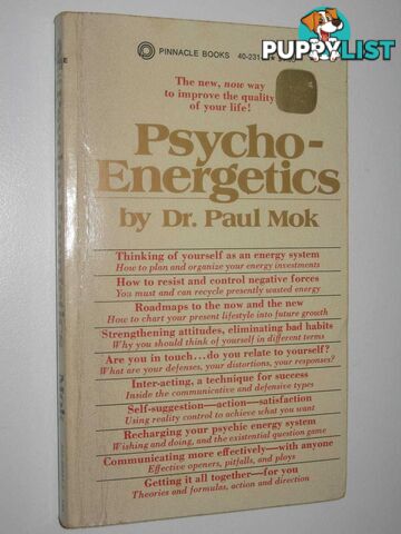 Psycho-Energetics  - Mok Dr Paul - 1978