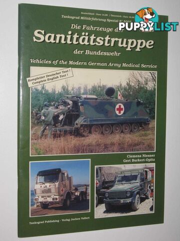 Vehicles of the Modern German Army Medical Service - Military Vehicle Special #5007  - Niesner Clemens & Burkert-Opitz, Gert - 2004