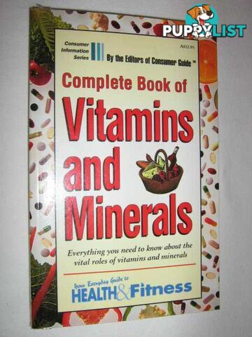 Complete Book of Vitamins and Minerals  - McDonald Arline - 1997