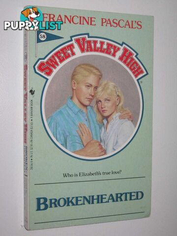 Brokenhearted - Sweet Valley High Series #58  - William Kate & Pascal, Francine - 1989