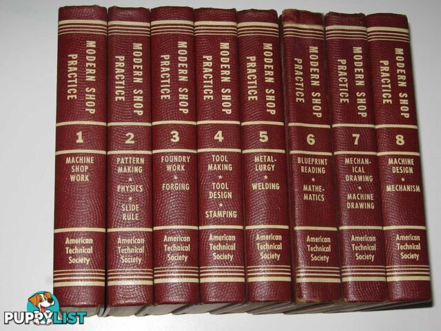 Modern Shop Practice [8 Volumes]  - Raymond Howard Monroe - 1942