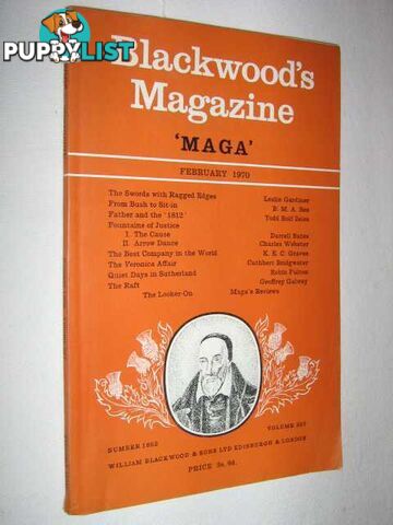 Blackwoods Magazine February 1970 : Number 1852, Volume 307  - Author Not Stated - 1970