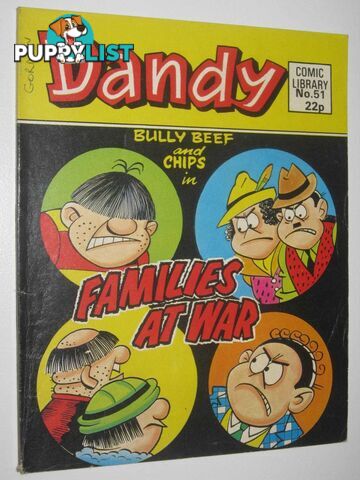 Bully Beef and Chips in "Families at War" - Dandy Comic Library #51  - Author Not Stated - 1985