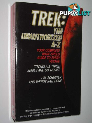 TREK: The Unauthorized A-Z  - Schuster Hal & Rathbone, Wendy - 1996