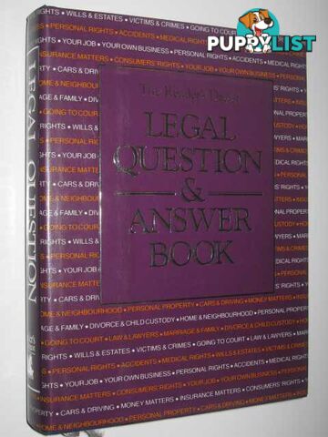 Legal Question & Answer Book  - Bowen Jan - 1990