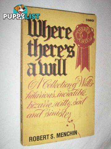 Where There's A Will  - Menchin Robert - 1981