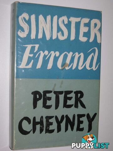 Sinister Errand  - Cheyney Peter - 1972