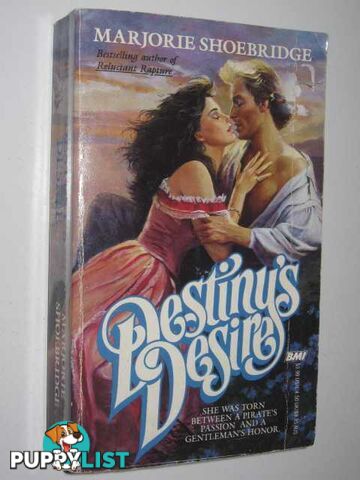 Destiny's Desire  - Shoebridge Marjorie - 1987