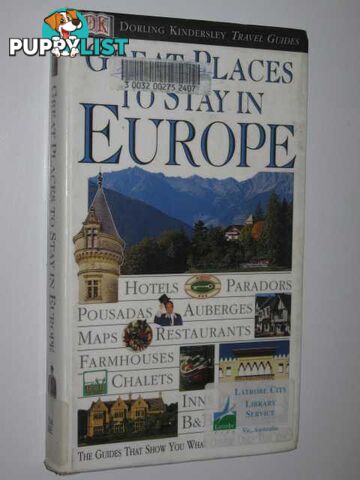 Great Places To Stay In Europe  - Duncan Fiona, Glass, Leonie