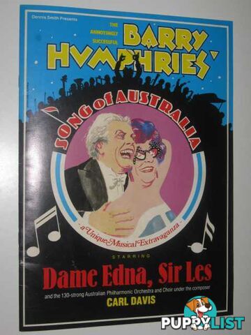 Song of Australia: An Educational Sonarama Crafted by Barry Humphries and Carl Davis, Program Guide  - Author Not Stated - 1983