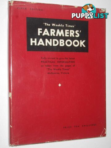 The Weekly Times Farmers' Handbook  - Crawford Frank - No date