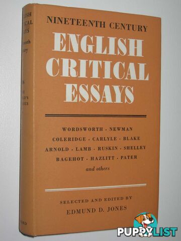 English Critical Essays (Nineteenth Century) - The World's Classics Series #206  - Jones Edmund D. - 1963