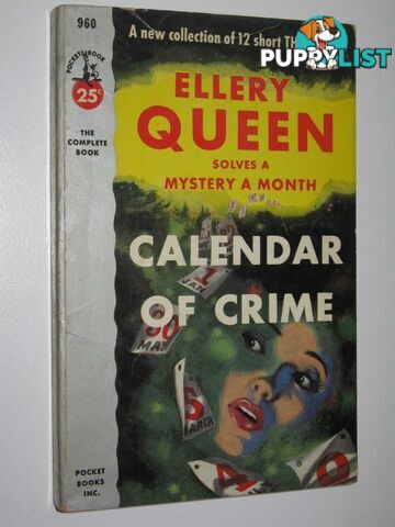 Calendar of Crime  - Queen Ellery - 1953