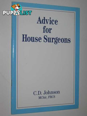 Advice For House Surgeons  - Johnson C.D. - 1992