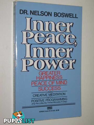 Inner Peace, Inner Power  - Boswell Dr. Nelson - 1985