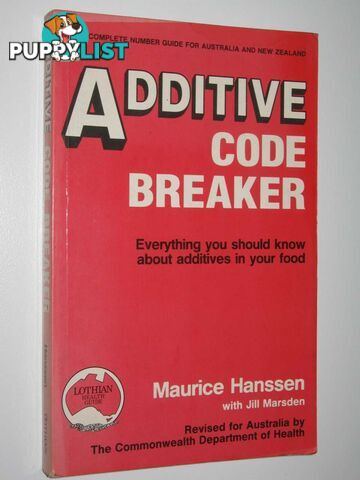 Additive Code Breaker  - Hanssen Maurice - 1986