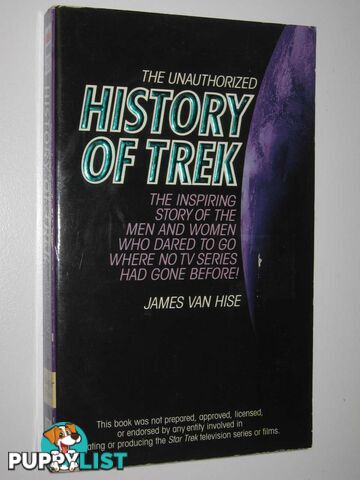 The Unauthorized History of TREK  - Van Hise James - 1995