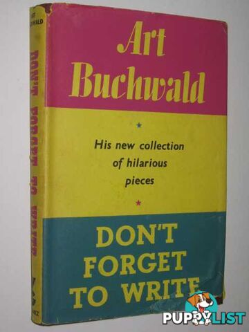 Don't Forget to Write  - Buchwald Art - 1960