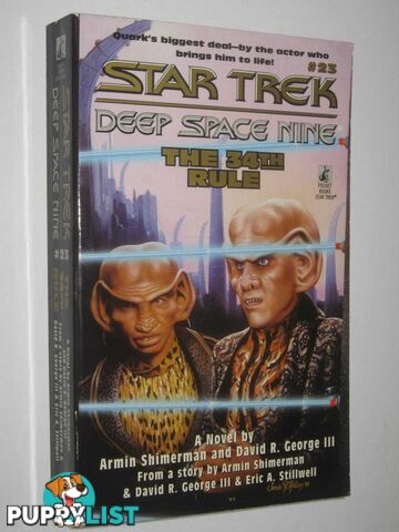 The 34th Rule - STAR TREK Deep Space Nine Series #25  - Shimerman Armin & George III, David R. - 1999